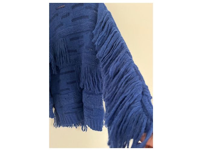 Stella Mc Cartney Pulôver oversized Stella McCartney azul de lã de alpaca - vista 6