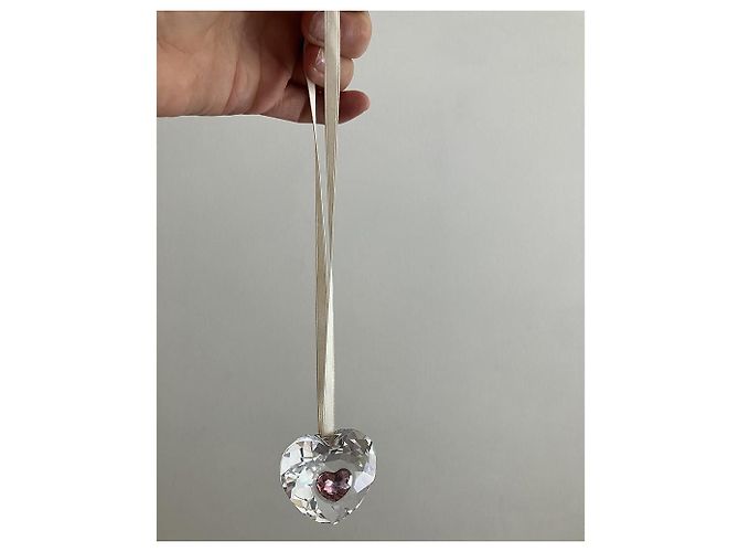 Swarovski Ciondolo a Cuore in Cristallo Rosa - vista 5