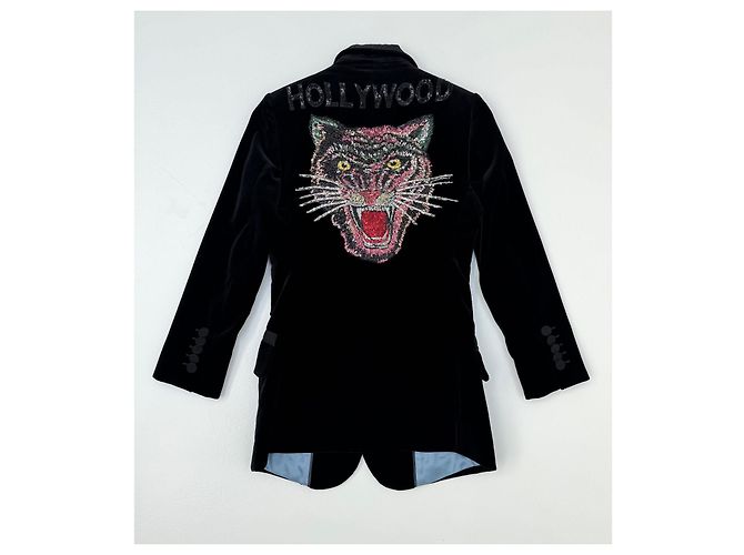 Gucci Hollywood Samtblazer schwarz - Ansicht 4