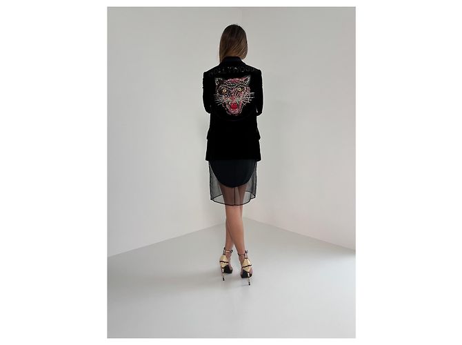 Gucci Hollywood Samtblazer schwarz - Ansicht 5