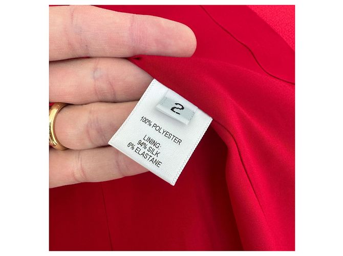 Skulpturaler Blazer von Prabal Gurung Rot - Ansicht 10