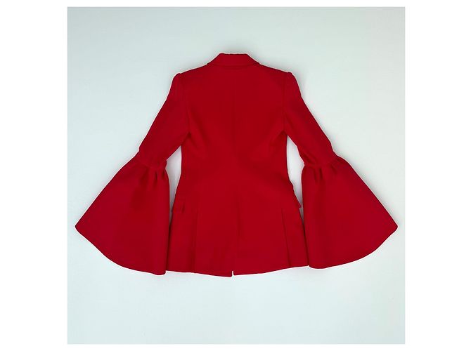 Skulpturaler Blazer von Prabal Gurung Rot - Ansicht 6