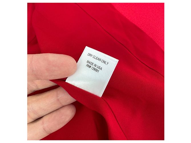 Skulpturaler Blazer von Prabal Gurung Rot - Ansicht 9