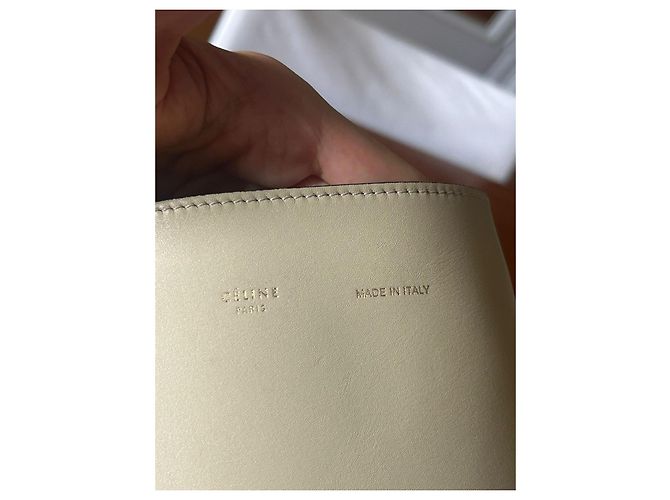 Borsa a mano Céline Twisted in pelle rossa beige e marrone chiaro Rosso - vista 4