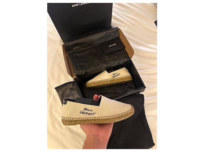 Espadrilla Yves Saint Laurent Beige - vista 2