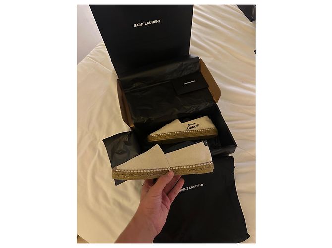 Espadrilla Yves Saint Laurent Beige - vista 3