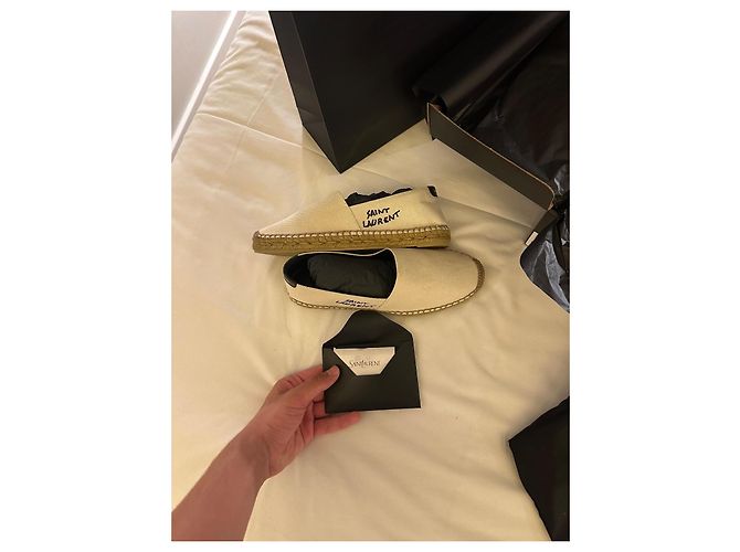Espadrilla Yves Saint Laurent Beige - vista 8