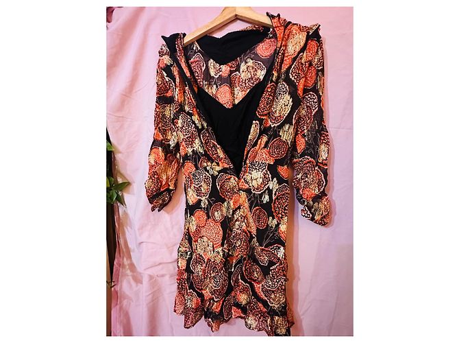 Ba&Sh Rotes Blumen Mini Kleid - Ansicht 7