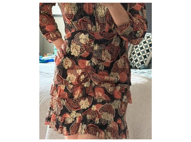 Ba&Sh Rotes Blumen Mini Kleid - Ansicht 8