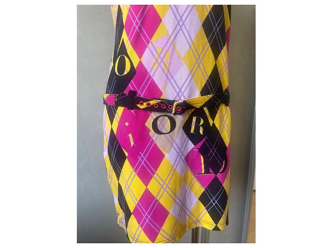 Dior Argyle Polo Dress Multicolore Cotton Multiple colors - view 2