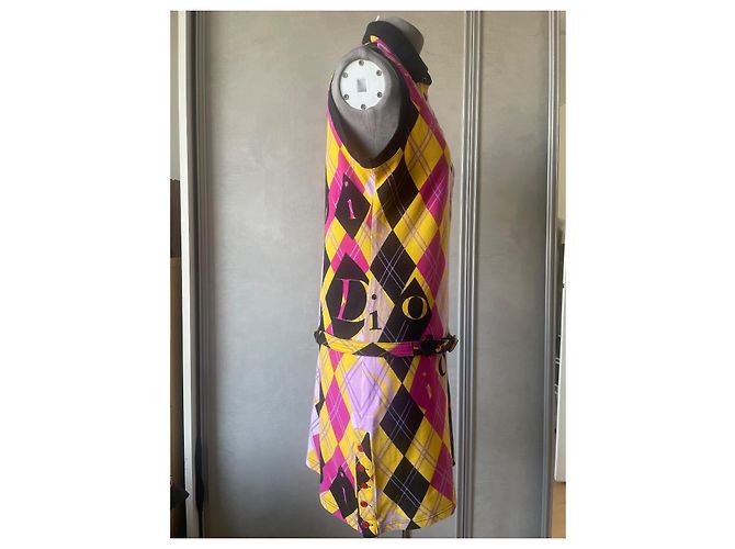 Dior Argyle Polo Dress Multicolore Cotton Multiple colors - view 4