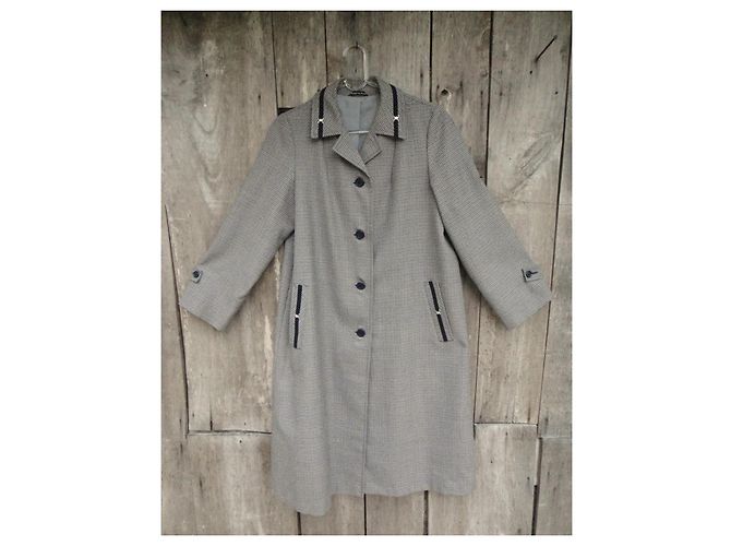 Autre Marque Abrigo Akylon Paris Gris Lana - vista 3
