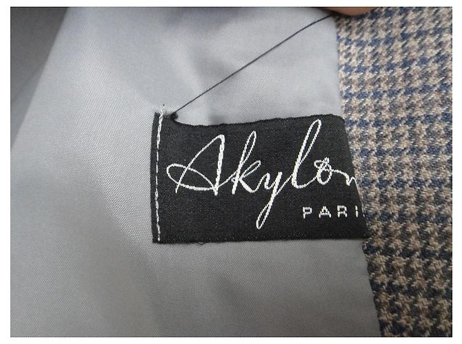 Autre Marque Abrigo Akylon Paris Gris Lana - vista 4