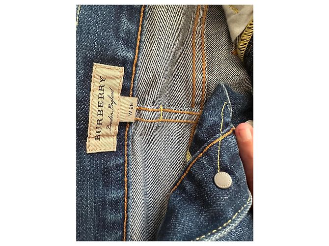 Jeans Burberry in Cotone Blu Scuro - vista 2