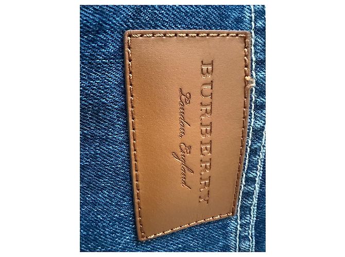 Jeans Burberry in Cotone Blu Scuro - vista 8