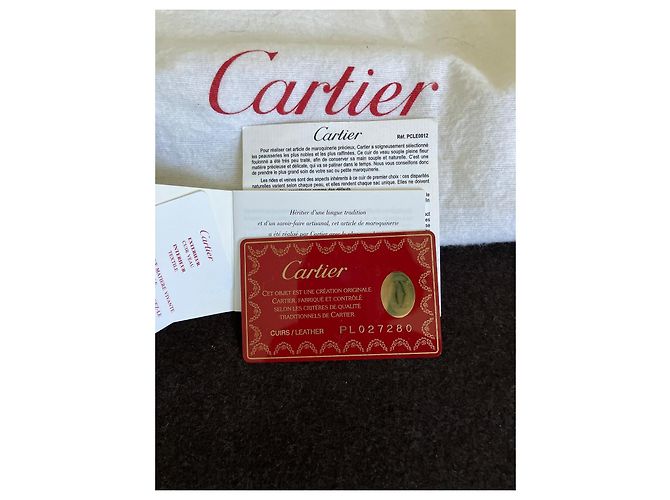 Cartier Panthère Ledertasche in Eggshell Aus weiß - Ansicht 6