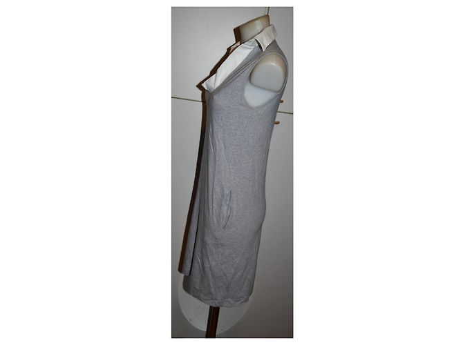 Vestido mini Malo de algodón gris XS - vista 2