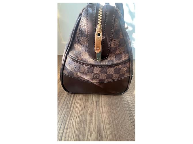 Louis Vuitton Berkeley Tela Damier Ebene Marrone - vista 4