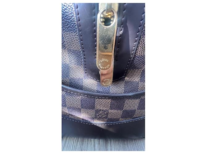Louis Vuitton Berkeley Tela Damier Ebene Marrone - vista 5
