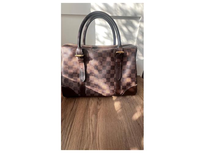 Louis Vuitton Berkeley Tela Damier Ebene Marrone - vista 8