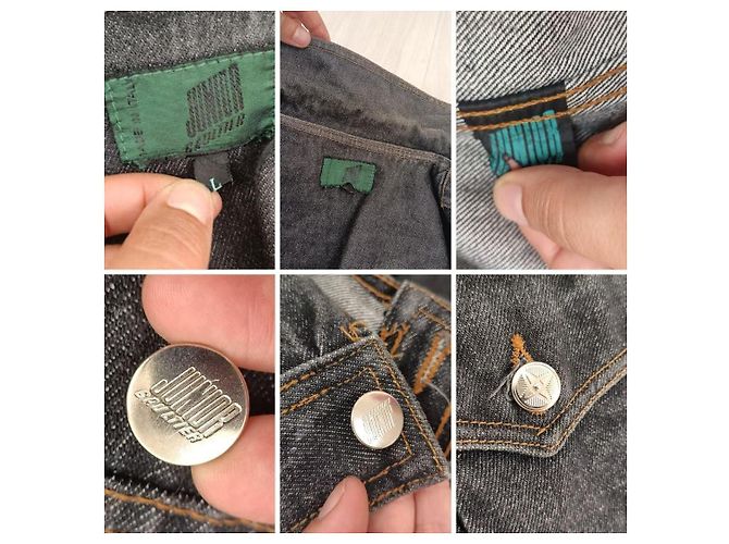 Jean Paul Gaultier Junior Gaultier vintage giubbotto di jeans Nero - vista 9