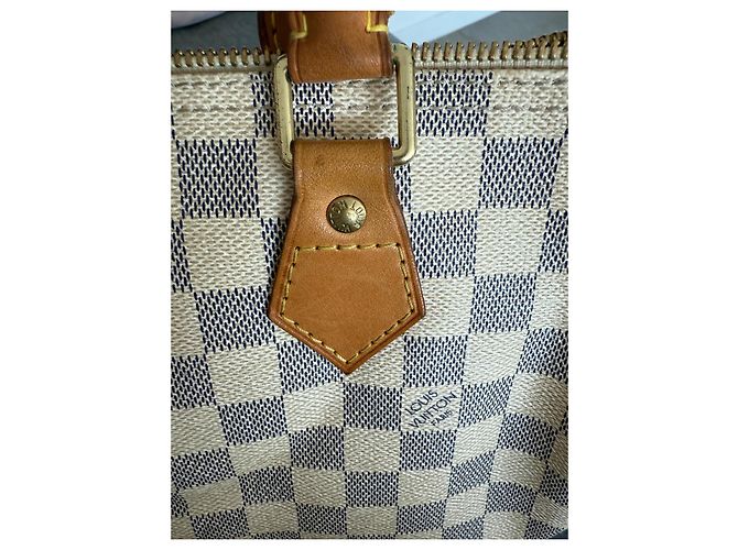 Borsa a mano Louis Vuitton Speedy 30 Beige in Pelle - vista 3