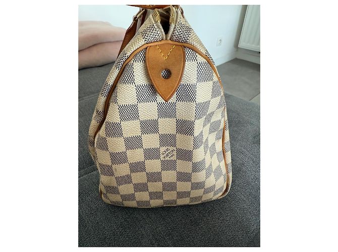 Borsa a mano Louis Vuitton Speedy 30 Beige in Pelle - vista 4