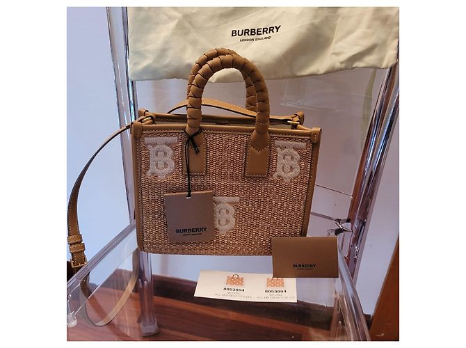 Burberry Borsa tote Freya mini Beige - vista 11