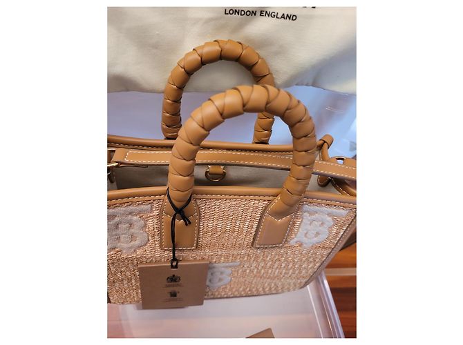 Burberry Borsa tote Freya mini Beige - vista 2
