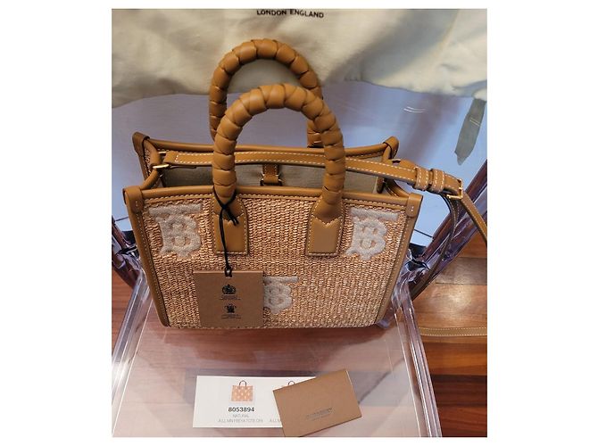 Burberry Borsa tote Freya mini Beige - vista 5