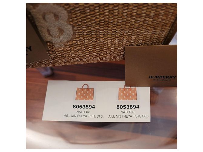 Burberry Borsa tote Freya mini Beige - vista 8