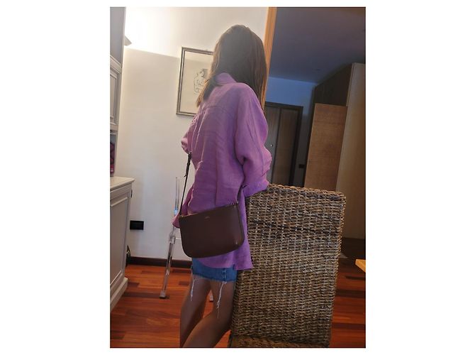 Apc Borsa Sarah in Pelle Liscia Nocciola Marrone - vista 14