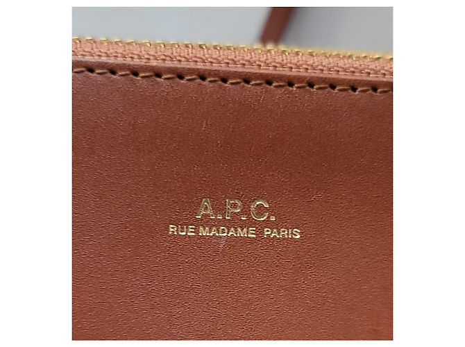 Apc Borsa Sarah in Pelle Liscia Nocciola Marrone - vista 3