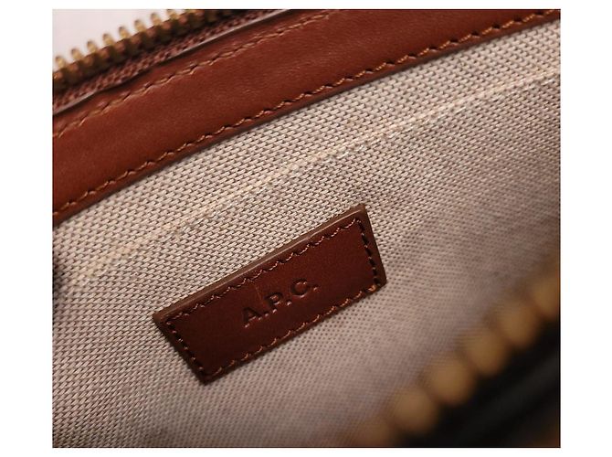 Apc Borsa Sarah in Pelle Liscia Nocciola Marrone - vista 4