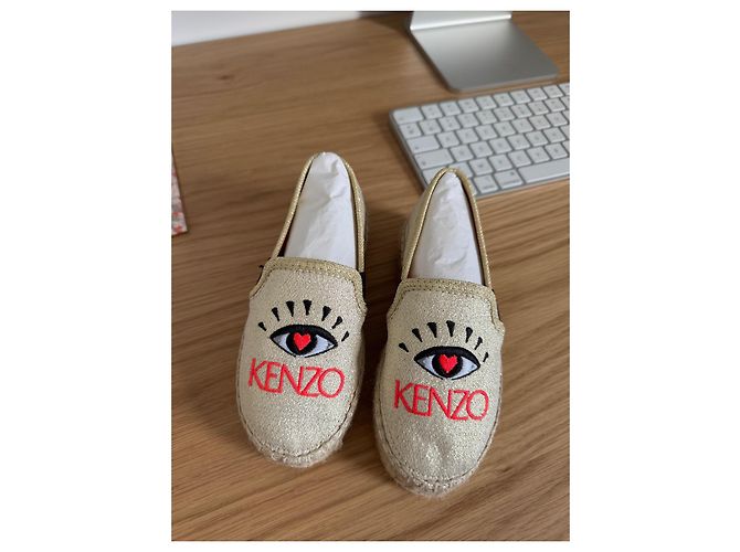 Espadrilles Kenzo Enfant Dorées en Corde - vue 2