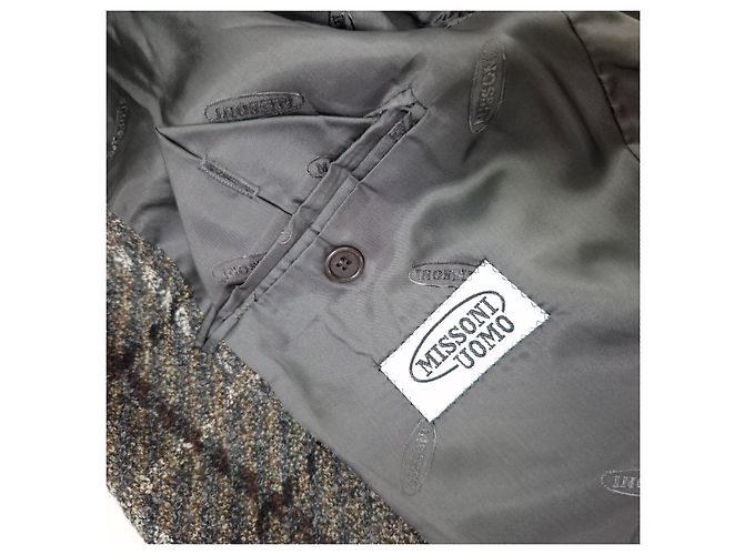 Missoni vintage jacket 90s for men Marrone Grigio - vista 3