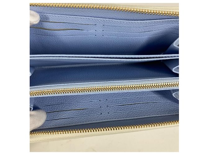 Cartera Larga Monogram Empreinte Louis Vuitton Blanco Azul - vista 10