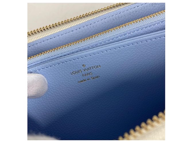 Cartera Larga Monogram Empreinte Louis Vuitton Blanco Azul - vista 13