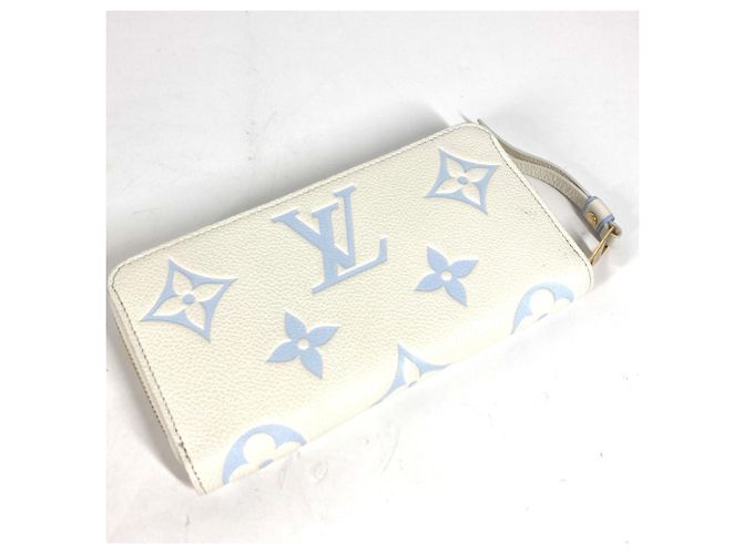 Cartera Larga Monogram Empreinte Louis Vuitton Blanco Azul - vista 7