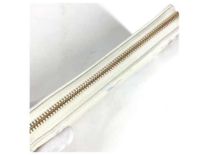 Cartera Larga Monogram Empreinte Louis Vuitton Blanco Azul - vista 8