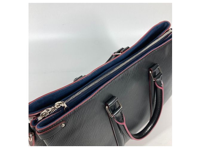 Borsa Tote Louis Vuitton Epi Soufflot NV MM Nero Rosa Multicolore - vista 10