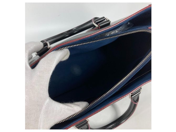Borsa Tote Louis Vuitton Epi Soufflot NV MM Nero Rosa Multicolore - vista 11