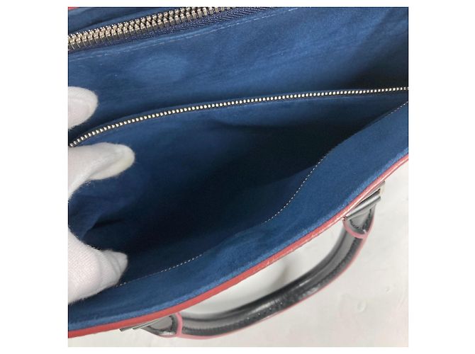 Borsa Tote Louis Vuitton Epi Soufflot NV MM Nero Rosa Multicolore - vista 15