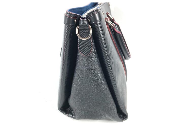 Borsa Tote Louis Vuitton Epi Soufflot NV MM Nero Rosa Multicolore - vista 4