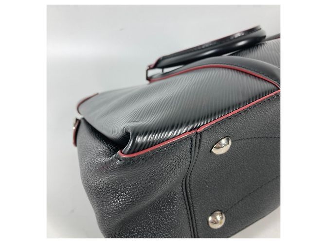 Borsa Tote Louis Vuitton Epi Soufflot NV MM Nero Rosa Multicolore - vista 5