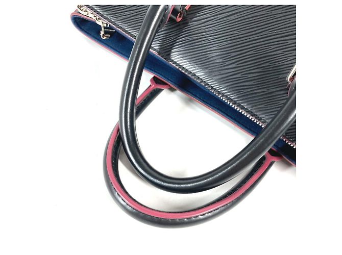 Borsa Tote Louis Vuitton Epi Soufflot NV MM Nero Rosa Multicolore - vista 8