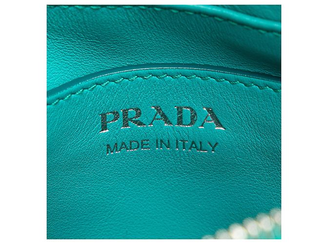 Prada Blue Soft Calf Diagramme Camera Bag - view 5