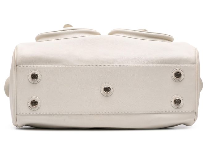 Borsa My Dior Frame grande in pelle di vitello bianca - vista 3