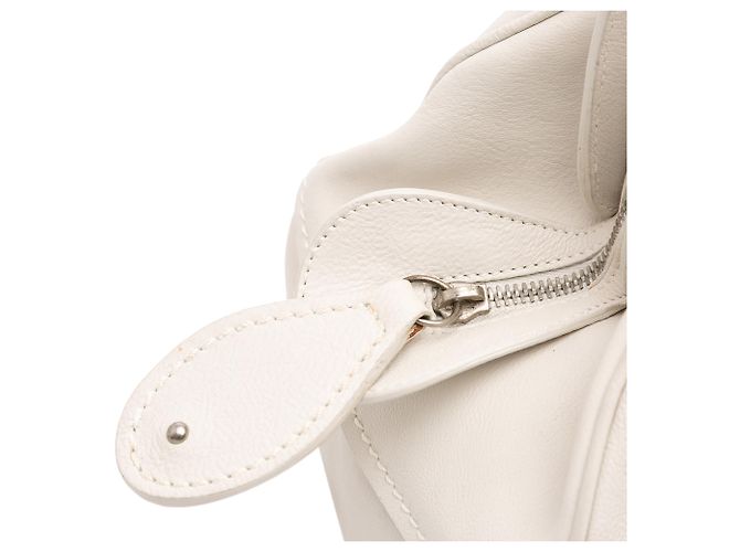 Borsa My Dior Frame grande in pelle di vitello bianca - vista 9