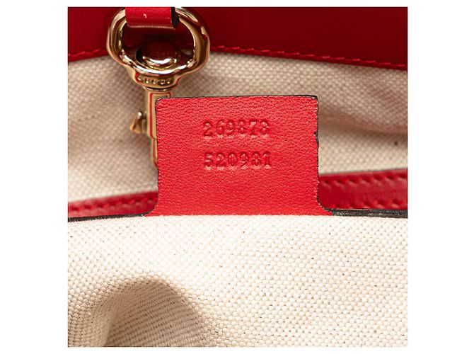 Borsa in pelle Diamante rossa piccola di Gucci Rosso - vista 6